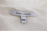 Derek Lam 10 Crosby Pom Pom Tank Top White Linen Jersey Size Extra Small - Celebrity Owned