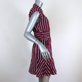 Derek Lam 10 Crosby Shirtdress Raspberry Striped Size 2 Sleeveless Mini NEW - Celebrity Owned