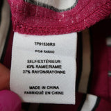 Derek Lam 10 Crosby Shirtdress Raspberry Striped Size 2 Sleeveless Mini NEW - Celebrity Owned