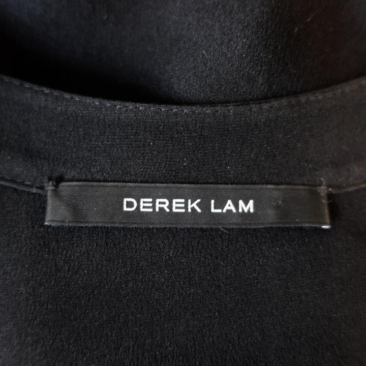 Derek Lam Blouse Kara Black Silk Size 4 Sleeveless Top - Celebrity Owned