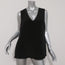 Derek Lam Sleeveless Blouse Black Silk Size 12 V-Neck Top