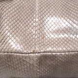 Devi Kroell Snakeskin Hobo Beige Extra Large Shoulder Bag - Celebrity Owned