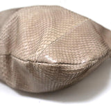 Devi Kroell Snakeskin Hobo Beige Extra Large Shoulder Bag - Celebrity Owned