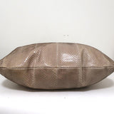 Devi Kroell Snakeskin Hobo Beige Extra Large Shoulder Bag - Celebrity Owned