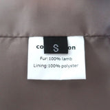 Diana Rosh Lamb Fur Jacket Taupe Size Small NEW - Celebrity Owned