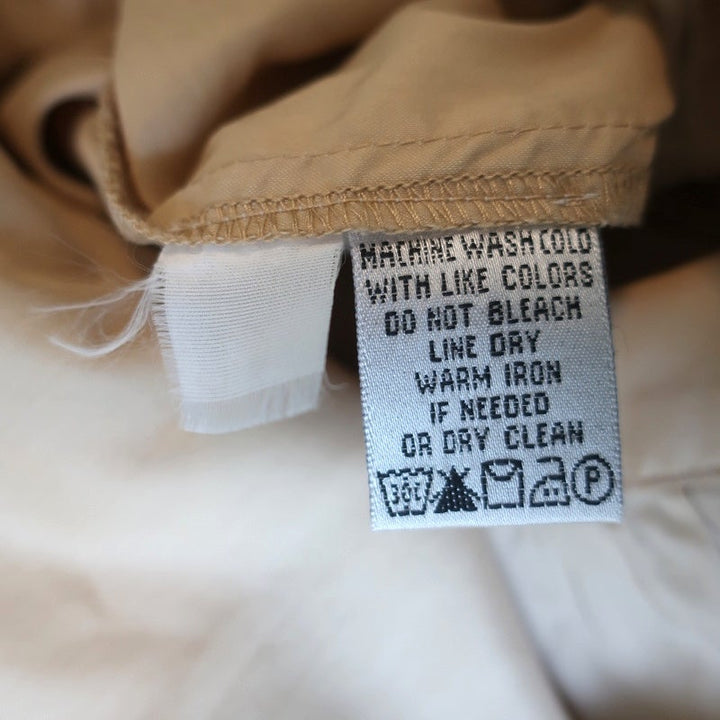Diane von Furstenberg Shirtdress Beige Cotton-Blend Size 6 Short Sleeve Dress - Celebrity Owned