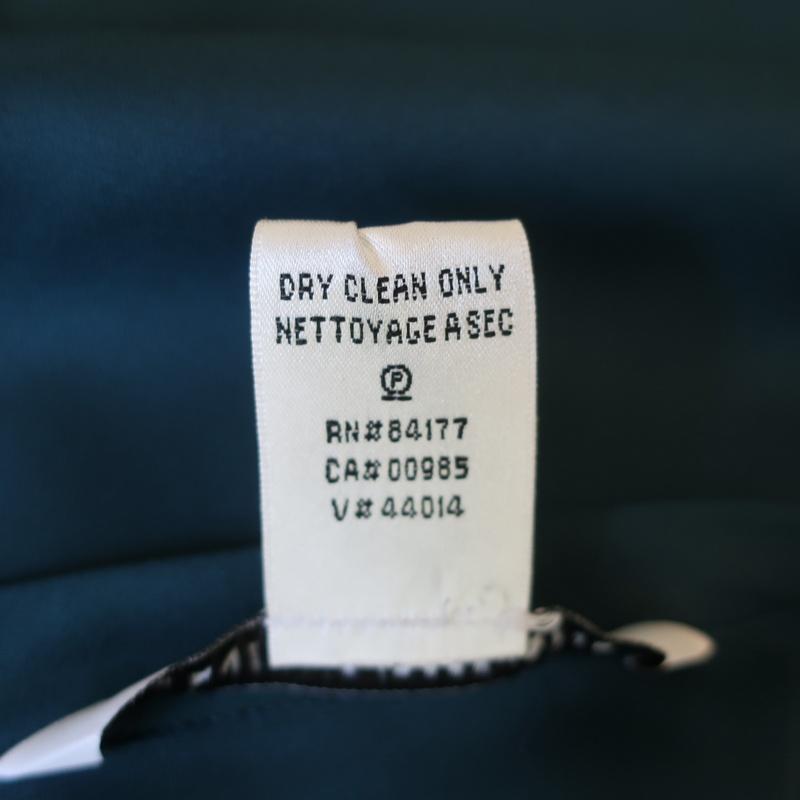 Diane von Furstenberg Side-Tie Dress Leron Teal Stretch Silk Size 2 Short Sleeve - Celebrity Owned