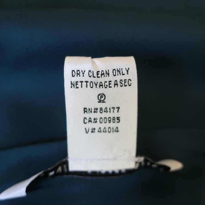 Diane von Furstenberg Side-Tie Dress Leron Teal Stretch Silk Size 2 Short Sleeve - Celebrity Owned