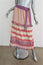 Dodo Bar Or Midi Skirt Gael Red/Ivory Striped Cotton Tie-Waist Size Medium NEW