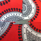 Dodo Bar Or Tie-Front Midi Dress Lennon Red Paisley Print Silk Size 42 - Celebrity Owned