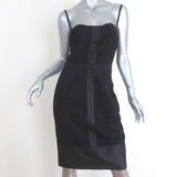 Dolce & Gabbana Bustier Dress Black Taffeta-Trim Lace Size 42 - Celebrity Owned