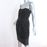 Dolce & Gabbana Bustier Dress Black Taffeta-Trim Lace Size 42 - Celebrity Owned