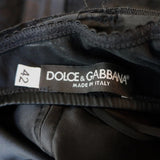 Dolce & Gabbana Bustier Dress Black Taffeta-Trim Lace Size 42 - Celebrity Owned