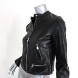 Dolce & Gabbana Leather Moto Jacket Black Size 38 Biker Jacket - Celebrity Owned