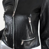 Dolce & Gabbana Leather Moto Jacket Black Size 38 Biker Jacket - Celebrity Owned