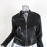 Dolce & Gabbana Leather Moto Jacket Black Size 38 Biker Jacket - Celebrity Owned