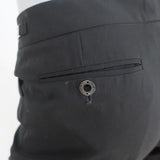 Dolce & Gabbana Trousers Black Stretch Wool Size 38 Straight Leg Dress Pants - Celebrity Owned