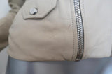 Doma Darken Leather Biker Jacket Ecru Size Small Motorcycle Jacket - Celebrity Owned