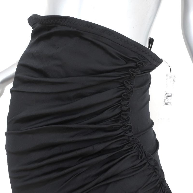 Donna Karan Collection Skirt or Strapless Dress Black Stretch Silk Size 8 NEW - Celebrity Owned
