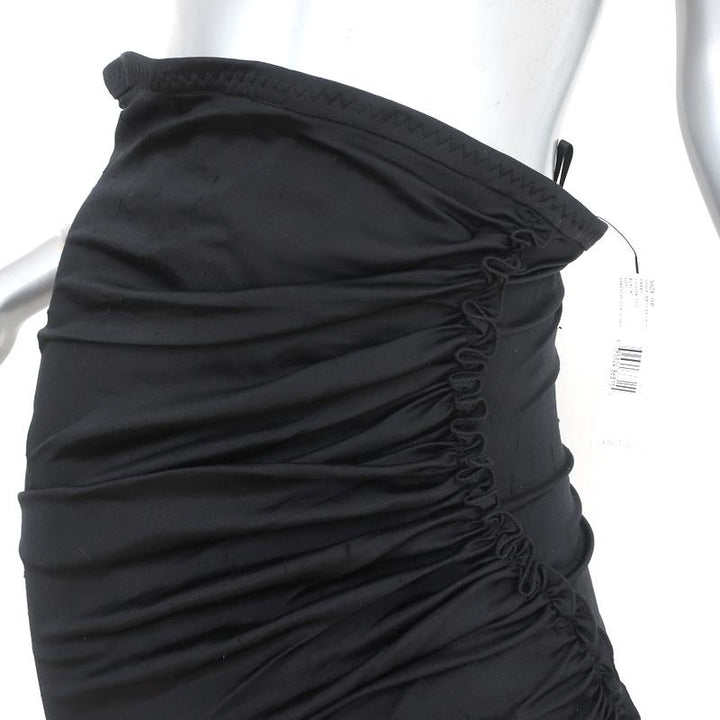 Donna Karan Collection Skirt or Strapless Dress Black Stretch Silk Size 8 NEW - Celebrity Owned