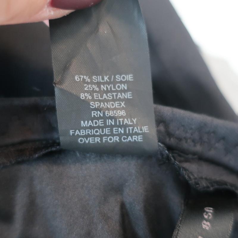 Donna Karan Collection Skirt or Strapless Dress Black Stretch Silk Size 8 NEW - Celebrity Owned