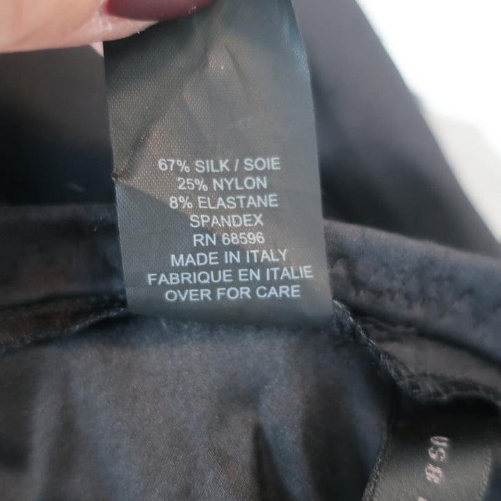 Donna Karan Collection Skirt or Strapless Dress Black Stretch Silk Size 8 NEW - Celebrity Owned