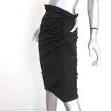 Donna Karan Collection Skirt or Strapless Dress Black Stretch Silk Size 8 NEW - Celebrity Owned