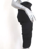 Donna Karan Collection Skirt or Strapless Dress Black Stretch Silk Size 8 NEW - Celebrity Owned