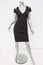 Donna Karan Dress Dark Brown Cutout Stretch Jersey Size 4 Cap Sleeve Sheath