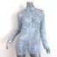 Dorothee Schumacher Blouse Fragile Blue Floral Print Silk Size 1 Long Sleeve Top