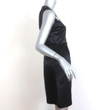 Draper James Crystal-Embellished Dress Black Satin Size 2 Sleeveless Mini - Celebrity Owned
