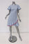 Draper James Embroidered Faux Wrap Dress Blue/White Striped Cotton Size 2