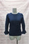 Draper James Flutter Sleeve Sailor Sweater Navy Pullover Size Extra Small