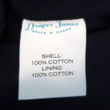 Draper James Peplum Sleeve Jacket Navy Cotton Size Extra Small NEW - Celebrity Owned