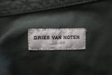 Dries Van Noten Army Shirt Olive Cotton Size 44 Long Sleeve Button Down Top - Celebrity Owned