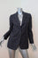 Dries Van Noten Blazer Gray/Purple Checked Wool Size 34 Two-Button Jacket