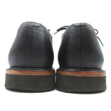 Dries Van Noten Lace-Up Oxfords Black Textured Leather Size 41 Derby Shoes - Celebrity Owned