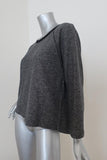 Dries Van Noten Sweatshirt Top Gray French Terry Size Medium Raglan Pullover - Celebrity Owned