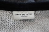 Dries Van Noten Sweatshirt Top Gray French Terry Size Medium Raglan Pullover - Celebrity Owned