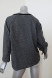 Dries Van Noten Sweatshirt Top Gray French Terry Size Medium Raglan Pullover - Celebrity Owned