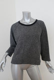 Dries Van Noten Sweatshirt Top Gray French Terry Size Medium Raglan Pullover - Celebrity Owned