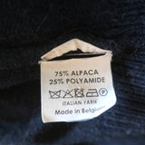 Dries Van Noten V-Neck Pullover Sweater Navy Alpaca-Blend Size Large - Celebrity Owned