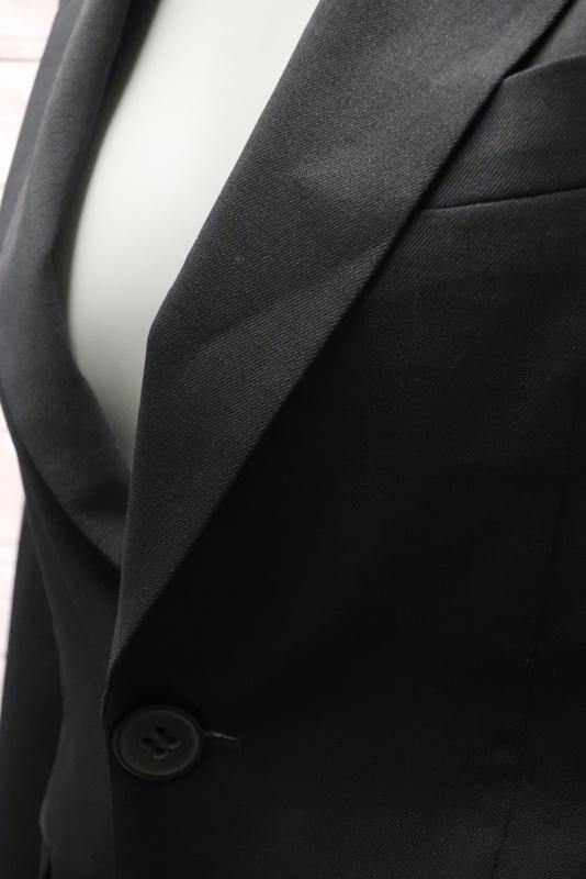 Dsquared2 Blazer Black Stretch Wool Size 38 Two Button Jacket - Celebrity Owned
