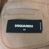 DSquared2 Camel Hair Blazer Brown Size 44 One-Button Jacket - Celebrity Owned