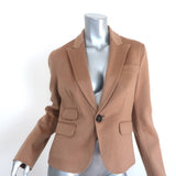 DSquared2 Camel Hair Blazer Brown Size 44 One-Button Jacket - Celebrity Owned