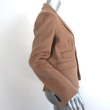 DSquared2 Camel Hair Blazer Brown Size 44 One-Button Jacket - Celebrity Owned