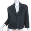 Dsquared2 Cropped Blazer Black Stretch Cotton Size 44 Two-Button Jacket