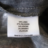 Eileen Fisher Lantern Skirt Silver Metallic Linen-Blend Size PM NEW - Celebrity Owned