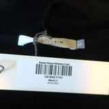 Elaine Kim Kimono Coat Renta Black Fleece Size Large Open Front Duster NEW - Celebrity Owned