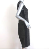 Elie Tahari Dress Angela Black Asymmetrical Tweed Size 14 Sleeveless Sheath NEW - Celebrity Owned